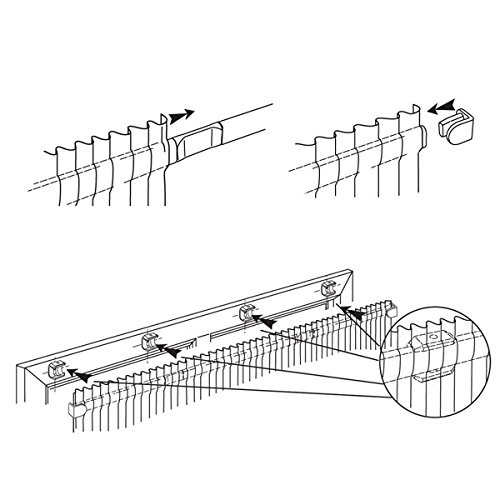 Flexi Net Curtain Rod Flexible For All Shapes Of Bay And Straight