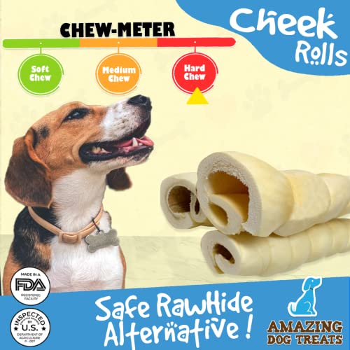 Beef Cheek Rolls No Hide Safe Non Rawhide Alternative Dog Chew