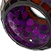 Sunnydaze 6-Inch Glass Mosaic Hanging Bird Feeder for Outdoors - Fly-Through Wild Bird Feeder - Iridescent Purple Mosaic