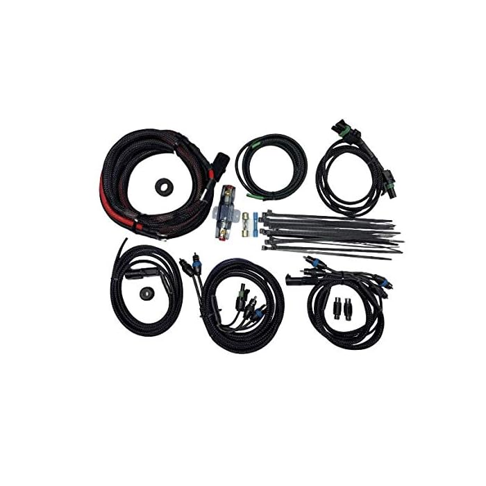 Buy Kustom Cycle Parts Aftermarket Saddlebag Amplifier and Speaker Wiring Kit With RCA and