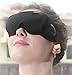 Eye Sleep Sleeping Mask for Blocking Out Unwanted Light, 3D Design without Pressure to eyes, with Sleeping Ear Plugs (Gray) (black)