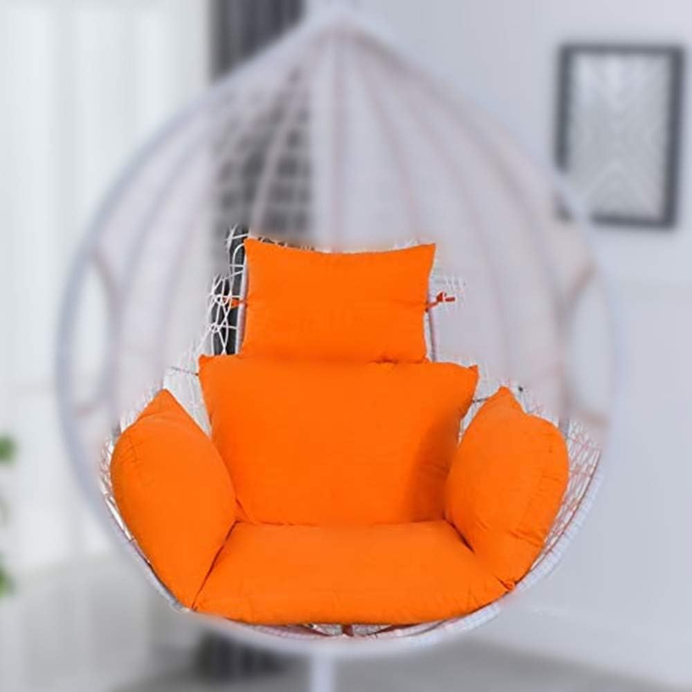 mychoose Hanging Basket Chair Cushion Egg Hammock Swing Chair Seat Cushions Thick Nest Back Pillow for Indoor Outdoor Patio Yard Garden Beach Office (No Chair)