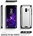 Poetic Galaxy S9 Case, Affinity [Premium Thin] [Scratch Resistant Back] [Corner Protection] [Side Grip] Dual Material Protective Bumper Case for Samsung Galaxy S9 Black/Clear