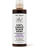 RA COSMETICS 100% African Liquid Natural Black Soap - 8 oz