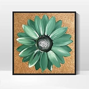 Framed Canvas Wall Art for Living Room, Bedroom Daisy Theme Canvas Prints for Home Decoration Ready to Hang - 16x16 inches