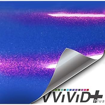VViViD+ Gloss Super Hero Blue Premium Vinyl Wrap Film (1.5ft x 5ft)