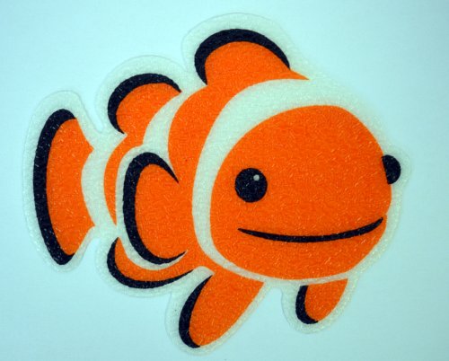 SlipDoctors 5 Piece Non-slip Bath Tub Clownfish Sticker Pack