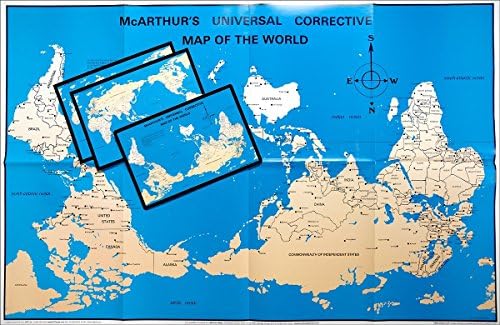 mcarthur s universal corrective map of the world Mcarthur S Universal Corrective World Map Paper Folded Version Stuart Mcarthur Stuart Mcarthur Stuart Mcarthur 9781931057585 Amazon Com Au Books mcarthur s universal corrective map of the world