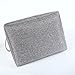 TheWarmHome Large Rectangular Fabric Storage Bin - Brown, Grey (Extra Large)