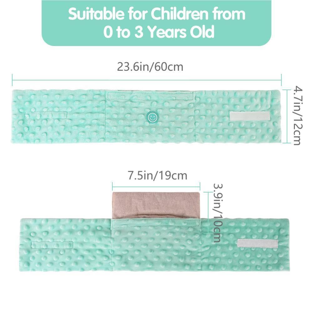 Comfheat Colic and Gas Relief for Newborns and Infants, Flaxseed Heated Tummy Wrap, Baby Swaddling Belt with Soothing Warmth, Natural Relief for Upset Stomach in Babies and Toddlers, 0-3 Years