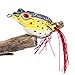 Sougayilang Hollow Frog Fishing Lures Soft Topwater Baits with Tackle Box for Bass Snakehead Saltwater Freshwater Fishing (9Pcs Frog Lures)