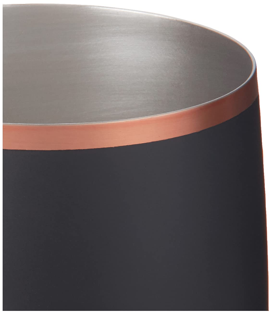 Snowfox Premium Vacuum Insulated Stainless Steel Whiskey Rocks Glass, Set of 2, Old Fashioned, Whiskey, Lowball Glasses, Elegant Home Bartending, Beverages & Cocktails Stay Cold, Black/Gold