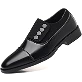 TBDZBXT Men's Dress Suede Loafers - Slip-on Business Formal Shoes