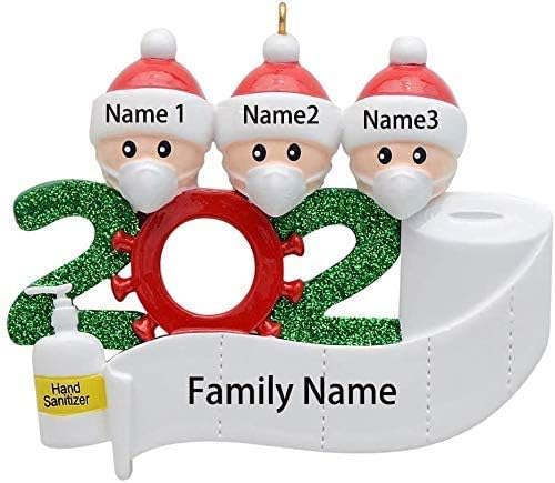 2020 Christmas Ornaments Personalized Quarantine Survived Family Christmas Hanging Ornament With Toilet Paper Crisis Special Keepsake Xmas Decorations Gifts For Christmas Tree Decor Amazon Ca Home Kitchen