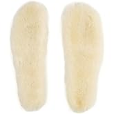 ADLNOSVY Sheepskin Insoles Natural Unisex Cozy Warm Durable Soft Sheep Wool Fleece Replacement Inserts for Men and Women (10.5 Women/8 Men)