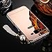 [1-Pack][2-IN-1]Samsung Galaxy J7 Case, AMASELL Luxury Bling 3D Sparkle Diamond Mirror+Aluminum Metal Frame With Pearl Tassels Hard PC Back Cover for SM-J700F /SM-J700P,2015 ( (Rose Gold with bling)
