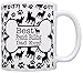 Dog Owner Gifts Best French Bulldog Dad Ever Paw Pattern Gift Coffee Mug Tea Cup Bone Pattern