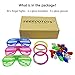 Lifbeier LED Light-up Toys Glow in the Dark Party Supplies - Include 40 Pack Led Finger Lights, 6 Pack Glow Bracelet, 6 Pack Glow Glasses for Birthday, Wedding, Children Toys