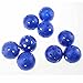 Crestgolf 12/50 Pack Plastic Golf Training Balls – Airflow Hollow 40mm Golf Balls for Driving Range, Swing Practice, Home Use,Pet Play.(Blue,12pack)