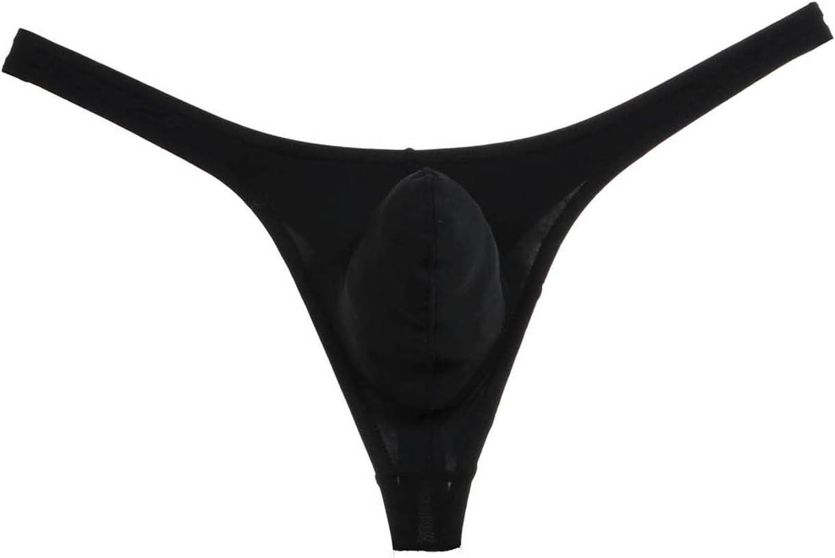 Men's Stretchy Thong Underwear Athletic Male Sexy T-Back Micro Bikini String Pants