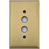 Antique Brass 1 Gang Antique Style Push Button Light Switch Wall Plate