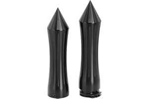 HADAXT Motorcycle Hand Grips 1 inch 25mm Universal Non-Slip Handlebar Throttle Grips Black Chrome for Harley Davidson Street Glide Sportster 883 Road King Dyna Electra Glide Softail Fatboy