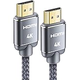 HDMI Cable 12feet (3.7meter), 4K HDMI Lead-Snowkids 18Gbps HDMI 2.0 Cable 4K@60Hz, 3D Support, Ethernet Function, Video 4K UH