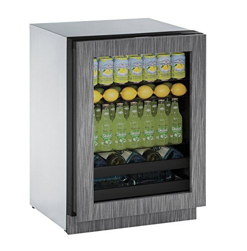 U-Line U-3024BEVINT-00A 24 Inch Under Counter Beverage Center, Frame Panel Ready, Right Hand Hinge (Certified Refurbished)