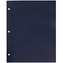 JAM PAPER Laminated Two Pocket Glossy 3 Hole Punch