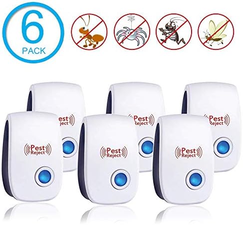 Fire Tracks Limited Ultrasonic Pest Repeller Electronic Repellent Indoor Plug in,Pest Control of Insects Mice Ant Mosquito Spider Rodent Roach, Pest Defender for Children and Pets Safe (6 Packs)