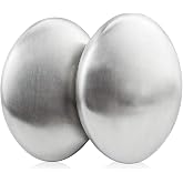LEEFONE 2 PCS Stainless Steel Soap, Magic Metal Odor Remover Bar Eliminating Smells Like Fish Onion Garlic Scents from Hands