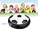 eyscar Hover Soccer Ball, Electric Air Power Soccer Disc, Kids Educational Toys, Boy and Girl Gifts, Toy Football With LED Lights and Foam Bumpers for Indoor Outdoor with Parents Game (Black)