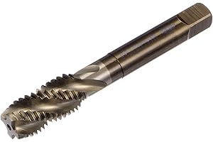 uxcell Metric Spiral Flute Thread Taps, M14 x 2 H2 Screw Threading Tap, Machine Tapping Tools for Machinist Repair (M35 Cobal