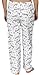 Leisureland Women's Cotton Pajama Flannel Sleep Pants Music Notes