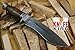 Knife King Handmade Cobra Damascus Hunting Knife with Leather Sheath - 13