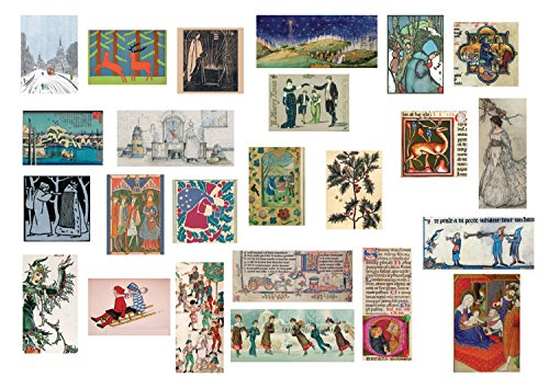 Bodleian Library ST1299 Christmas Bookshelf - 8 x 10 Advent Calendar