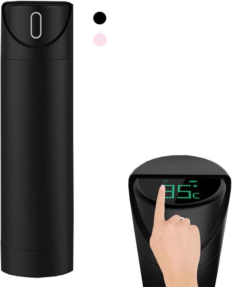 Grist CC Smart Water Bottle Cup Drinking Container Instant Temperature Display & Warning with LED Touch Screen Ideal for Running
