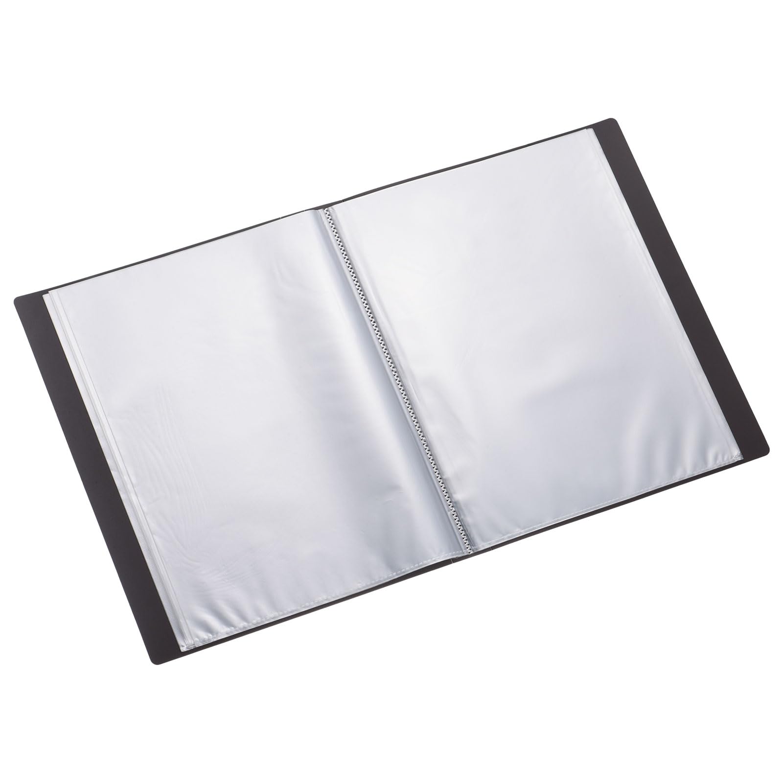 PATIKIL 9x12 Binders with Plastic Sleeve, PP 60 Pockets Waterproof File Portfolio Folder Protector for Paper Presentation Artwork Display, Brown