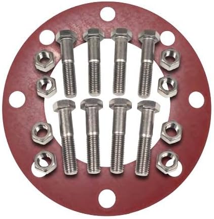 PROSELECT 8 in. Zinc 150# Red Rubber Full Face 1/8 Flange Package