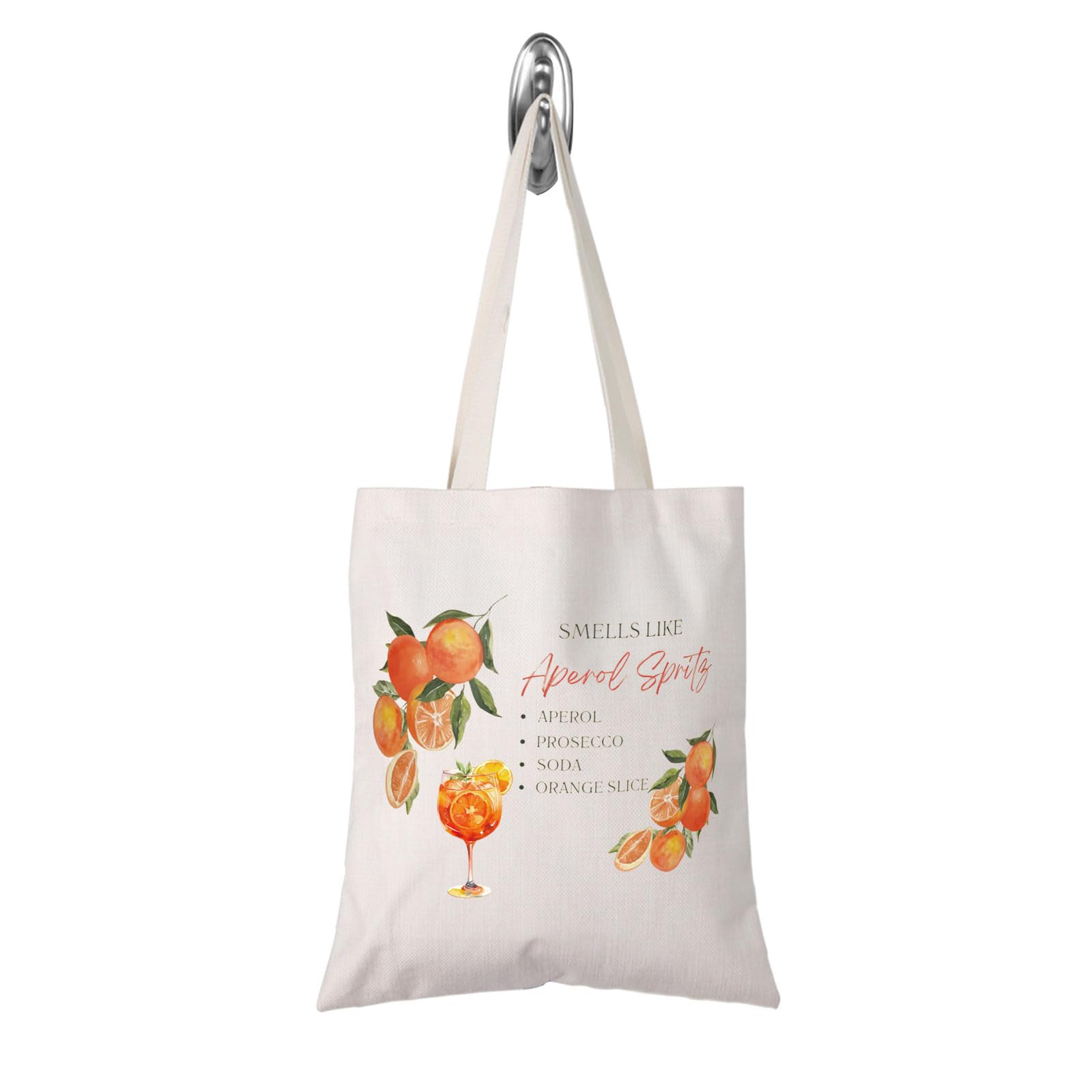 FOTAP Aperol Spritz Lover Tote Bag - Smells Like Aperol Spritz, Cocktail Summer Themed Gift (Smells tote UK)