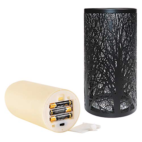 image for JIANCHUANG Flameless led Candle Light with Metal Bright Lanterns, Batt