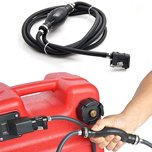 KONDUONE Boat Motor Fuel Line Hose with connector and Primer Bulb Assy 6Y2-24306-55-00 6Y2-24306-56-00 For Yamaha Outboard Motors 5/16" 8mm Hose Bard 9-Feet Length Pipe - 3 months warranty - Thumbnail 7