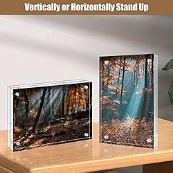 Egofine 8x10 Acrylic Frame, 20mm Thicker Frameless