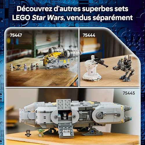 Star Wars 75446 Grogu (Apprenti du Mandalorien) Jouet de Construction - Décoration pour Chambre d'enfant avec Figurine - Maquette d'Armure en Beskar - Cadeau pour Garçon, Fille ou Fan dès 10 Ans