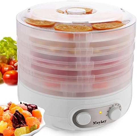 Food Dehydrator Machine jerky with Five Tray, BPA Free/White