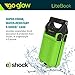 GoGlow LiteBook™ 30W Portable LED Light with 2nd Gen Upgraded Extended Lithium Battery, Portable Rechargeable Day Light White (5000-5500k) Work Light, Camping, Garage or Auto Repair, Emergency (Green)