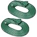 DEWENWILS 25 FT Green Outdoor Tri-Tap Extension Cord Splitter, Weatherproof 16/3 SJTW Power Cable for Outdoor String Light, Holiday Decoration and Landscaping Lights, ETL Listed, Pack of 2
