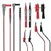 Micsoa Multimeter Test Leads Set of 8 with Alligator Clips, Banana to Plugger Mini Hooks, Volt Meter Leads