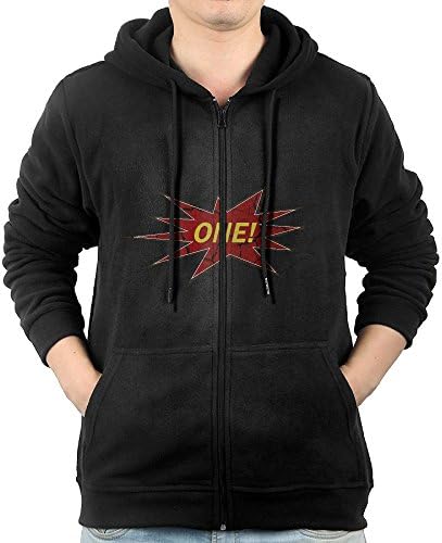 One Superhero Vintage Men's Full Zip BTS Sweatshirt Pockets Design Casual Clothing