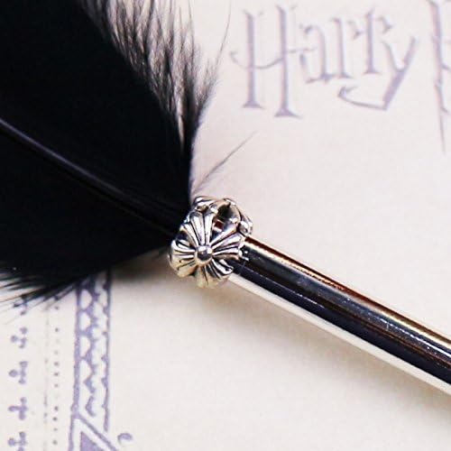 Ballpoint Pen with Spring, Vintage Owl Nib, Exquisite Plated Tube, Writing Spring for School Writing, Black - Image 4